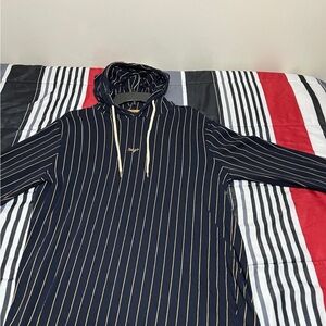 Tokyo Navy Striped Hoodie